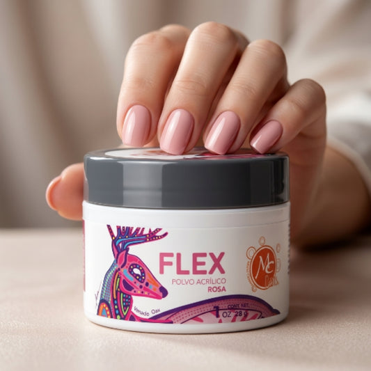 Uñas Acrílico FLEX 1 oz rosa MC Nails - Acrílico - Elegans Nails