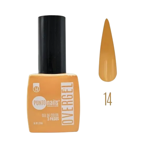 Overgel #14 Miel Dorada – Punto Nails 12 ml - Gel - Elegans Nails