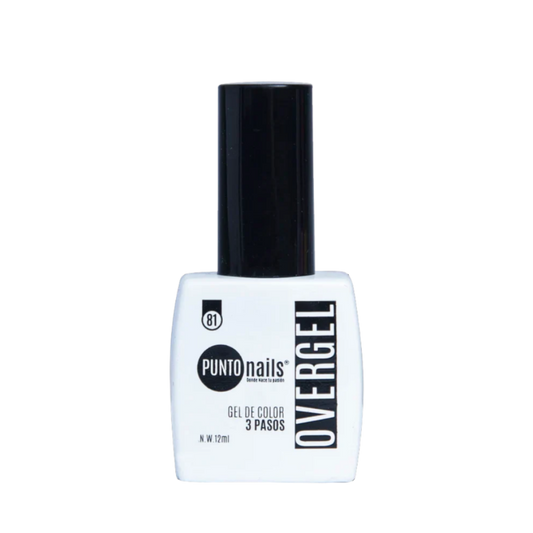 Overgel #81 Blanco Puro – Punto Nails 12 ml - Gel - Elegans Nails