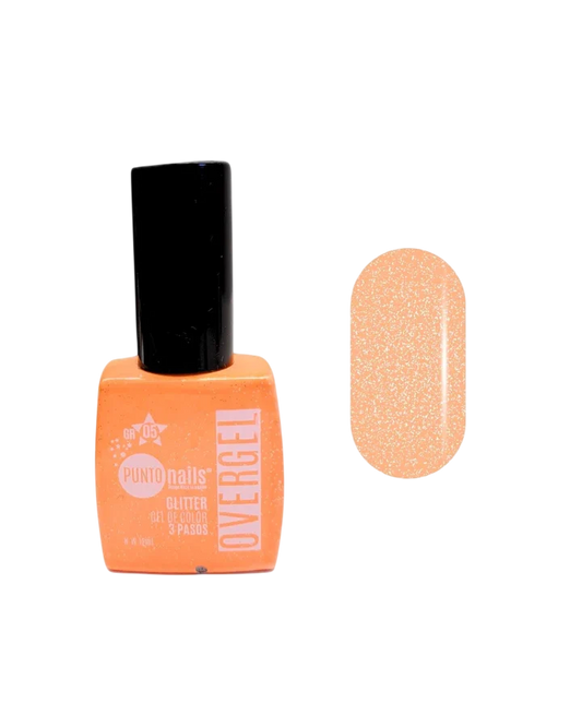 Gel Polish Glitter GR-05 – Punto Nails Overgel 3 Pasos - Gel - Elegans Nails