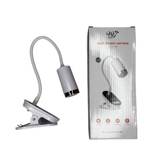 Lámpara UV LED Mini para Uñas con Clip Flexible Recargable 9W | Secador de Gel Profesional - Lámparas - Elegans Nails