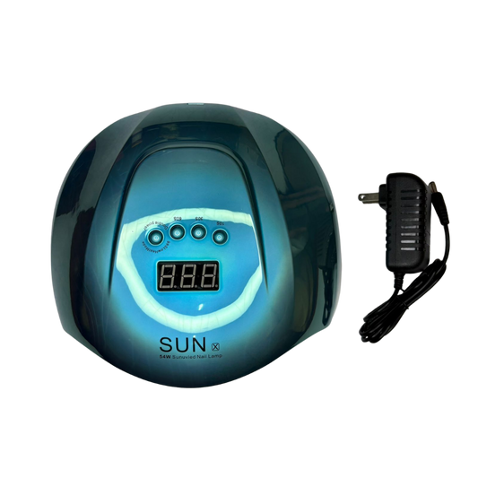 Lámpara UV LED SUN X 54W SunUV para Uñas con Pantalla Digital y Adaptador - Electrónicos - Elegans Nails