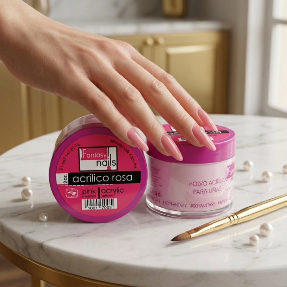 Uñas Acrilico Make Cover Rosa 2 oz Fantasy Nails - Acrílico - Elegans Nails