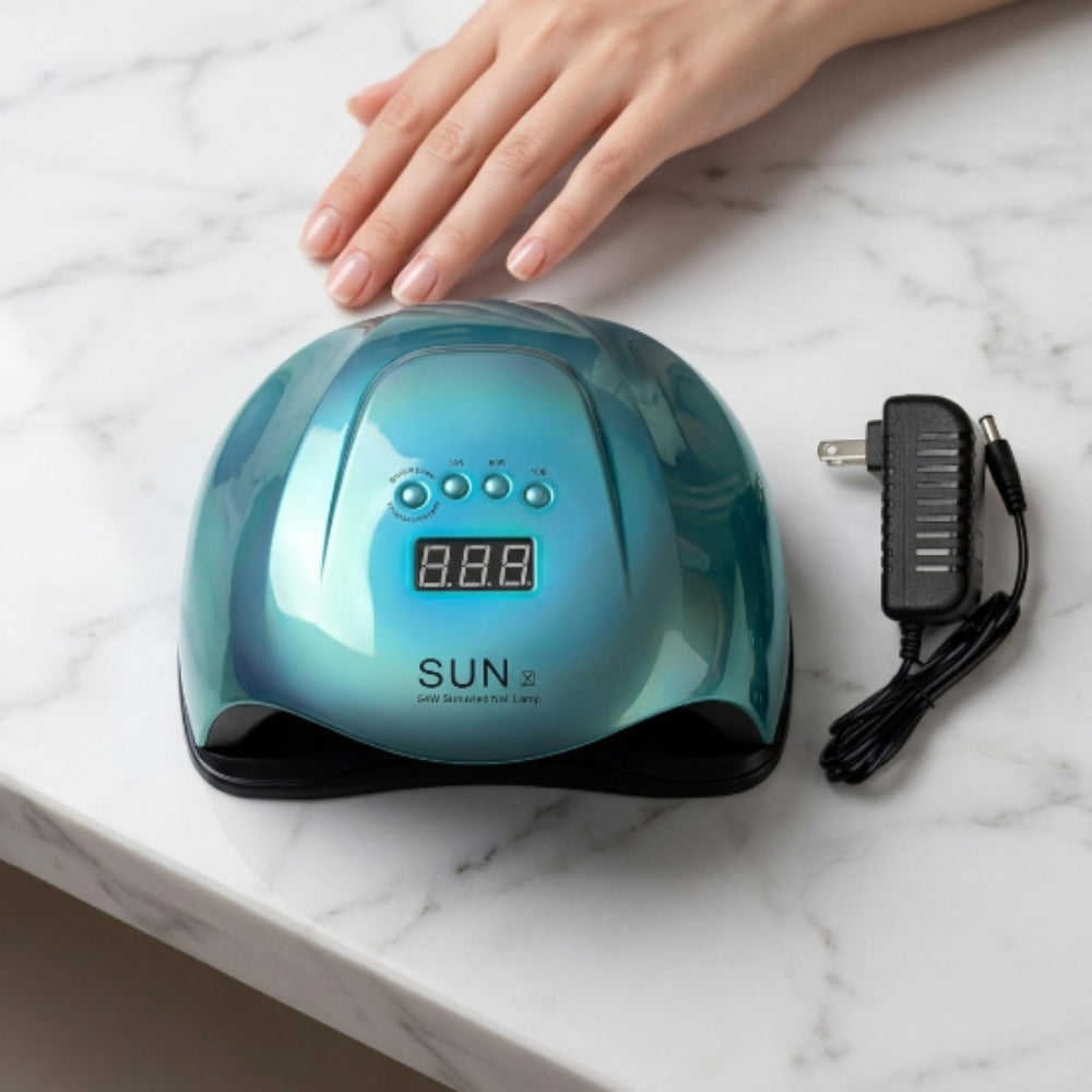 Lámpara UV LED SUN X 54W SunUV para Uñas con Pantalla Digital y Adaptador - Electrónicos - Elegans Nails