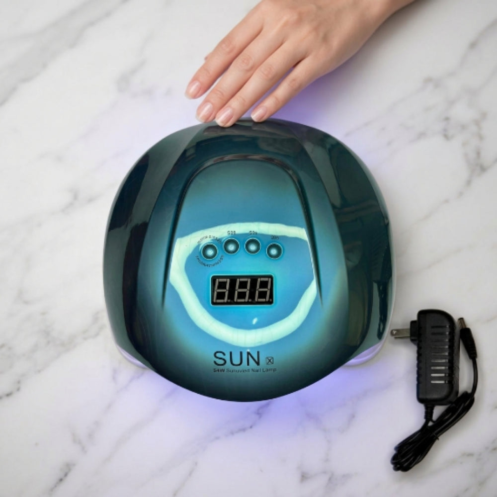 Lámpara UV LED SUN X 54W SunUV para Uñas con Pantalla Digital y Adaptador - Electrónicos - Elegans Nails