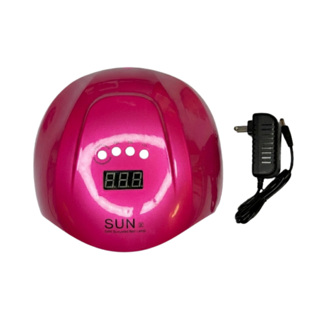 Lámpara UV LED SUN X 54W SunUV para Uñas con Pantalla Digital y Adaptador - Electrónicos - Elegans Nails