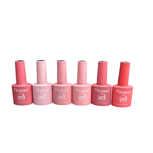 Gel Polish Kalanzi 10 ml Gama Rosa y Coral – 6 Tonos para Uñas - Gamas - Elegans Nails