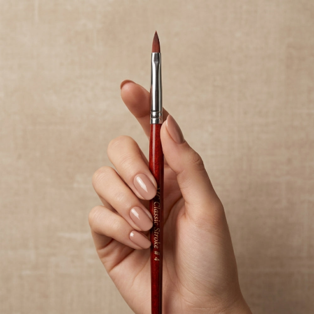Pincel de uñas semiprofesional CLASSIC STROKE #4 MC Nails - Pinceles - Elegans Nails