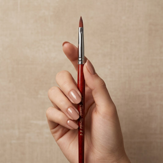 Pincel de uñas semiprofesional CLASSIC STROKE #4 MC Nails - Pinceles - Elegans Nails