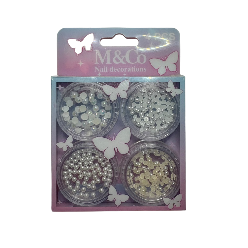 Perlas Variadas Set – Nail Art - Decoraciones - Elegans Nails