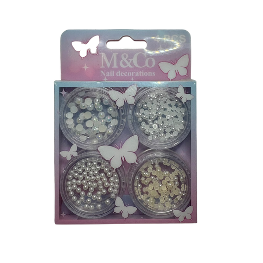 Perlas Variadas Set – Nail Art - Decoraciones - Elegans Nails