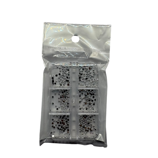 Estoperoles Plata Set – Nail Art - Decoraciones - Elegans Nails