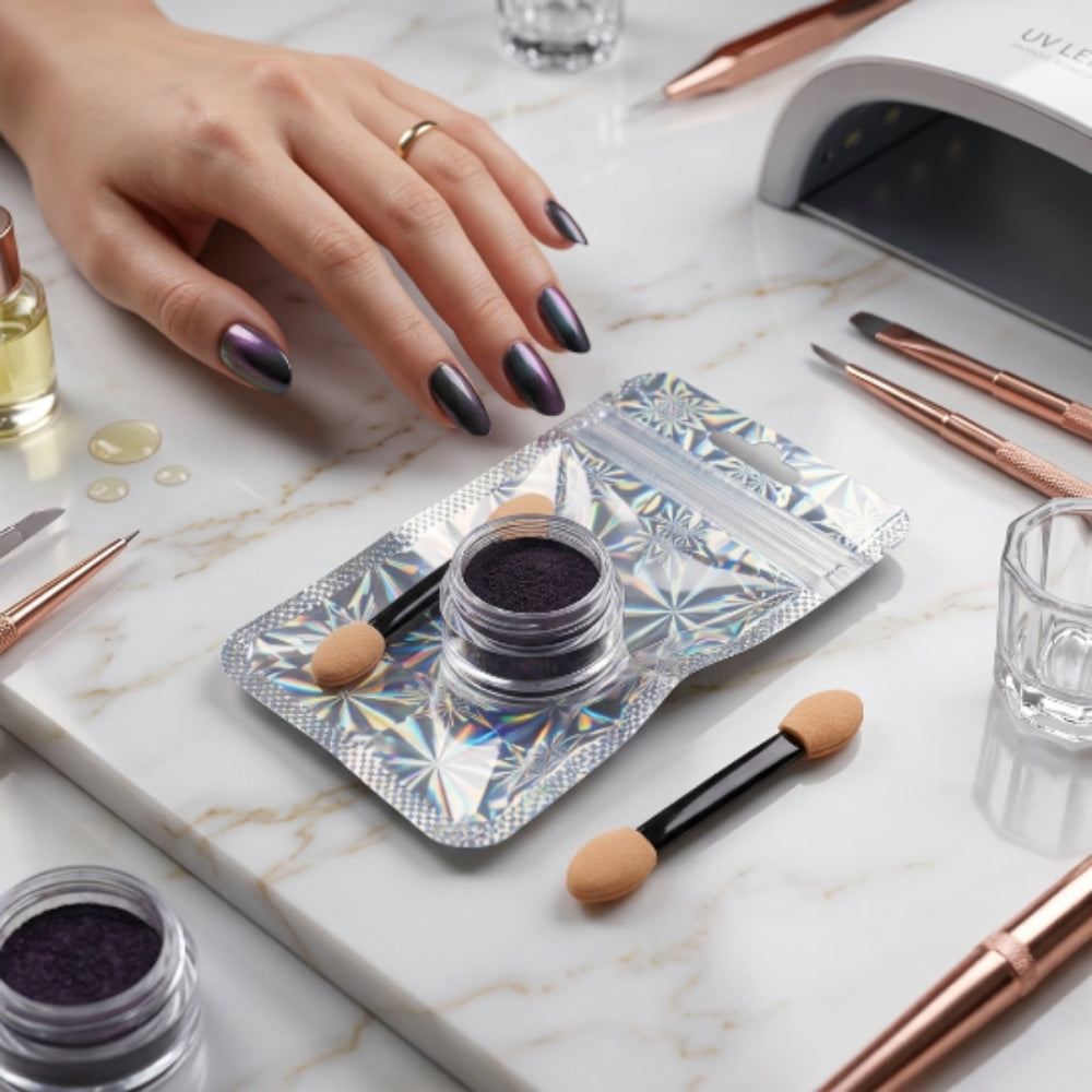 Pigmento Fotosensible para Uñas – Efecto UV Cambia de Color con Luz Solar - Efectos - Elegans Nails