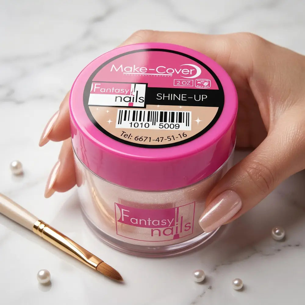 Uñas Acrilico Make Cover Shine Up 2 oz Fantasy Nails - Acrílico - Elegans Nails