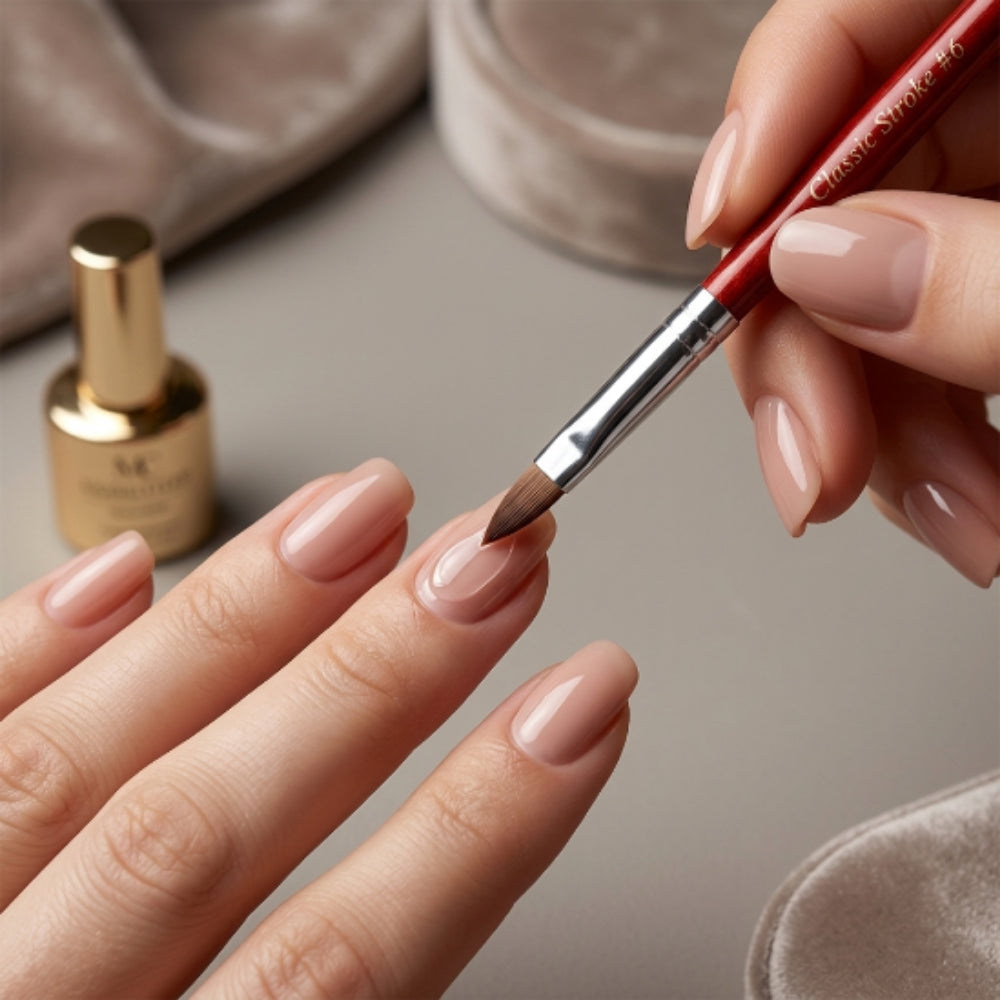 Pincel para uñas semiprofesional CLASSIC STROKE #6 MC Nails - Pinceles - Elegans Nails