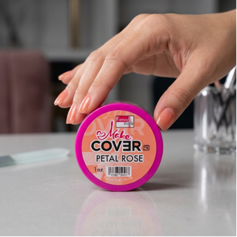 Uñas Acrílico Cover Fantasy Nails Petal Rose 1 oz – Acrílico Cover para Uñas Profesional - Acrílico - Elegans Nails
