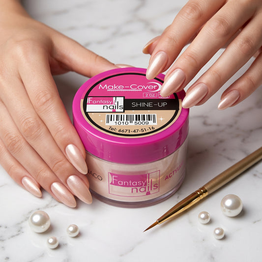 Uñas Acrilico Make Cover Shine Up 2 oz Fantasy Nails - Acrílico - Elegans Nails