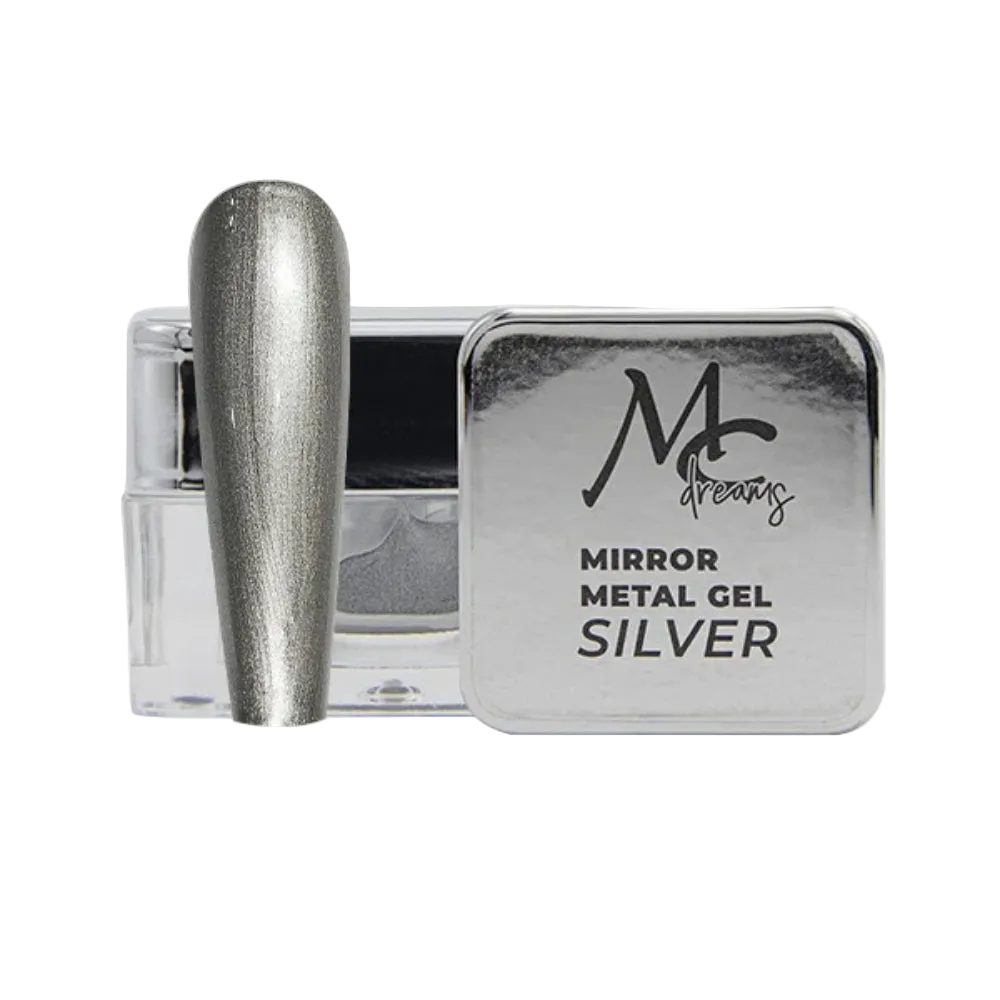 Gel Dreams Mirror Metal Silver y Gold 5ml MC Nails - Elegans Nails