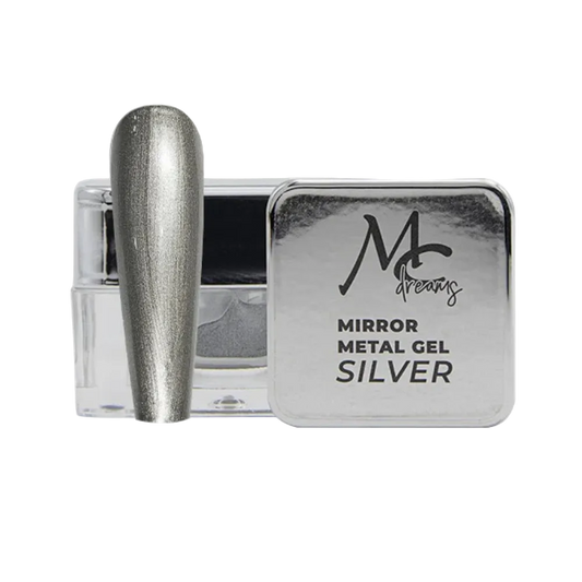 Gel Dreams Mirror Metal Silver y Gold 5ml MC Nails - Elegans Nails