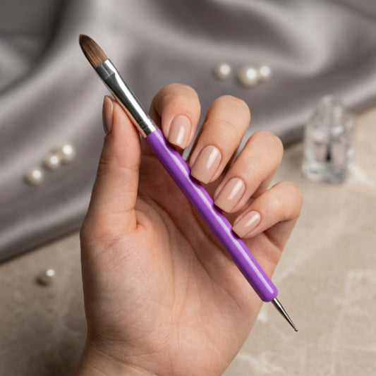 Puntero con Pincel para Acrílico Doble Punta para Nail Art y Uñas - Puntero - Elegans Nails