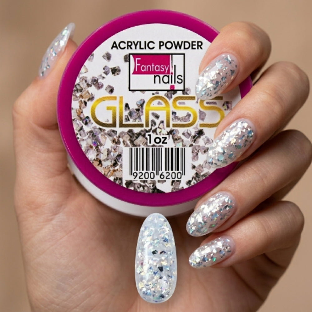 Acrílico Uñas Glass Fantasy Nails 1 oz con Glitter - Acrílico - Elegans Nails