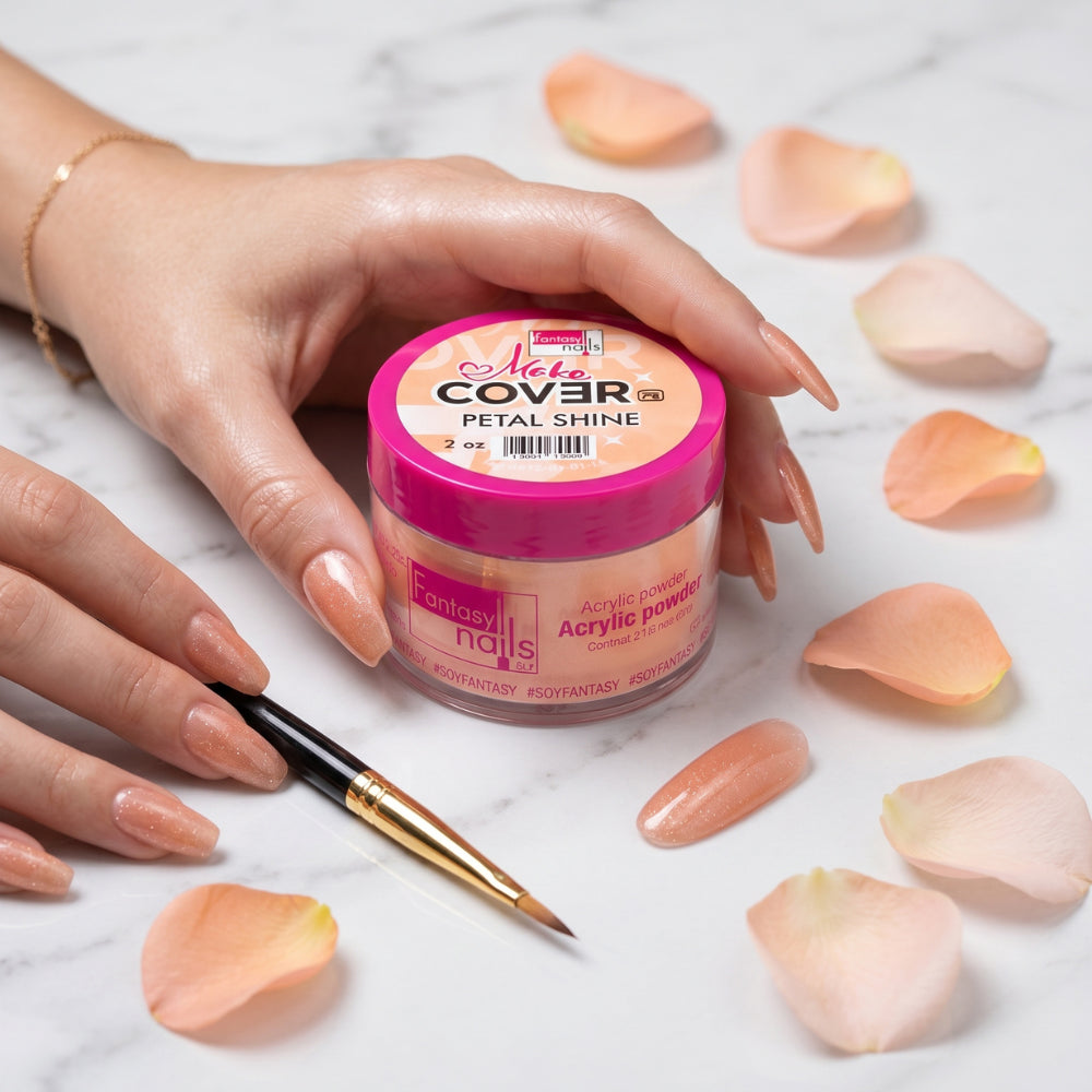Uñas Acrilico Make Cover Petal Shine 2 oz Fantasy Nails - Acrílico - Elegans Nails
