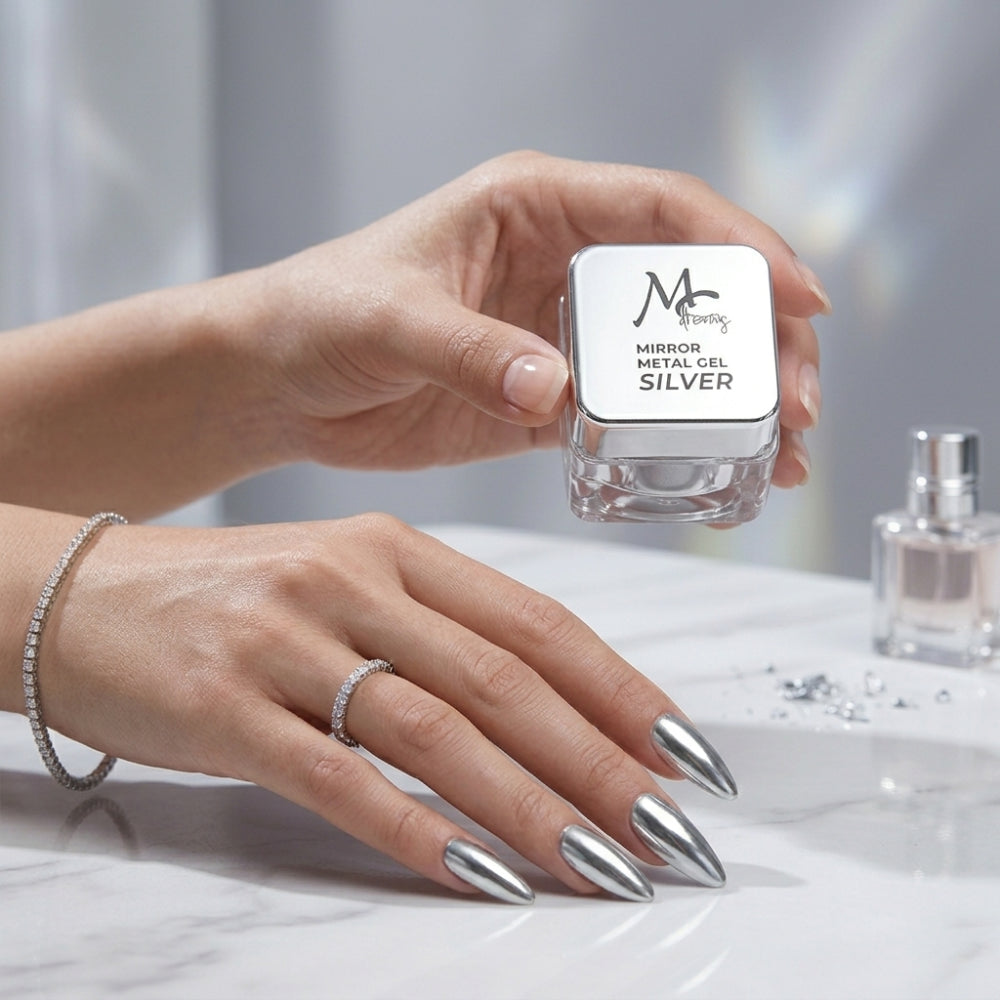 Gel Dreams Mirror Metal Silver y Gold 5ml MC Nails - Elegans Nails