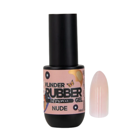 Gel Rubber MONARCA VLINDER NUDE 14ML - Gel Rubber - Elegans Nails