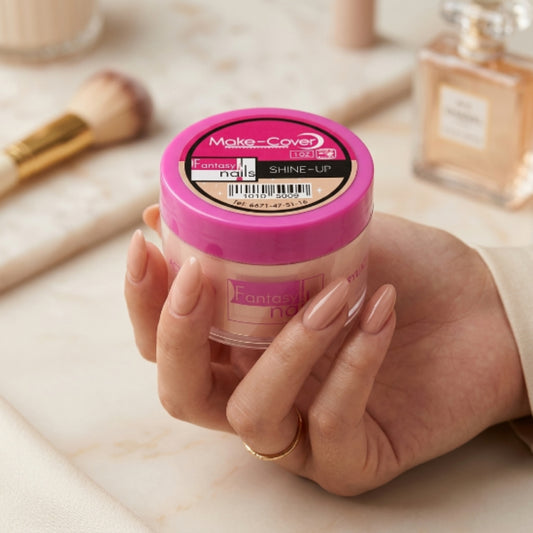 Acrílico Make Cover Shine-Up Fantasy Nails 1 oz para Uñas con Brillo - Acrílico - Elegans Nails