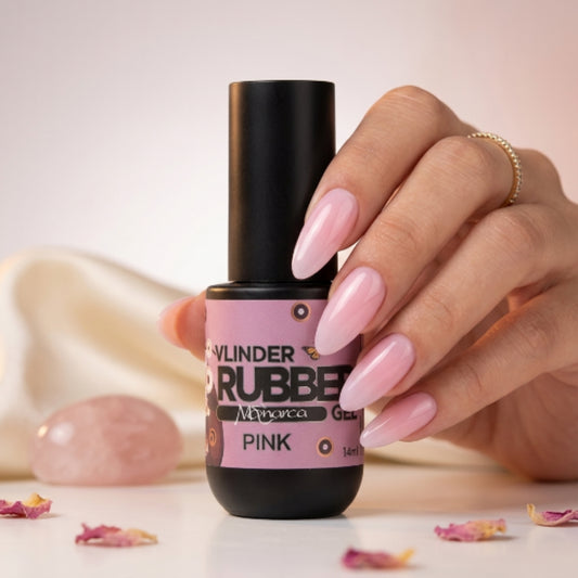 Gel Rubber MONARCA VLINDER ROSA 14ML - Gel Rubber - Elegans Nails