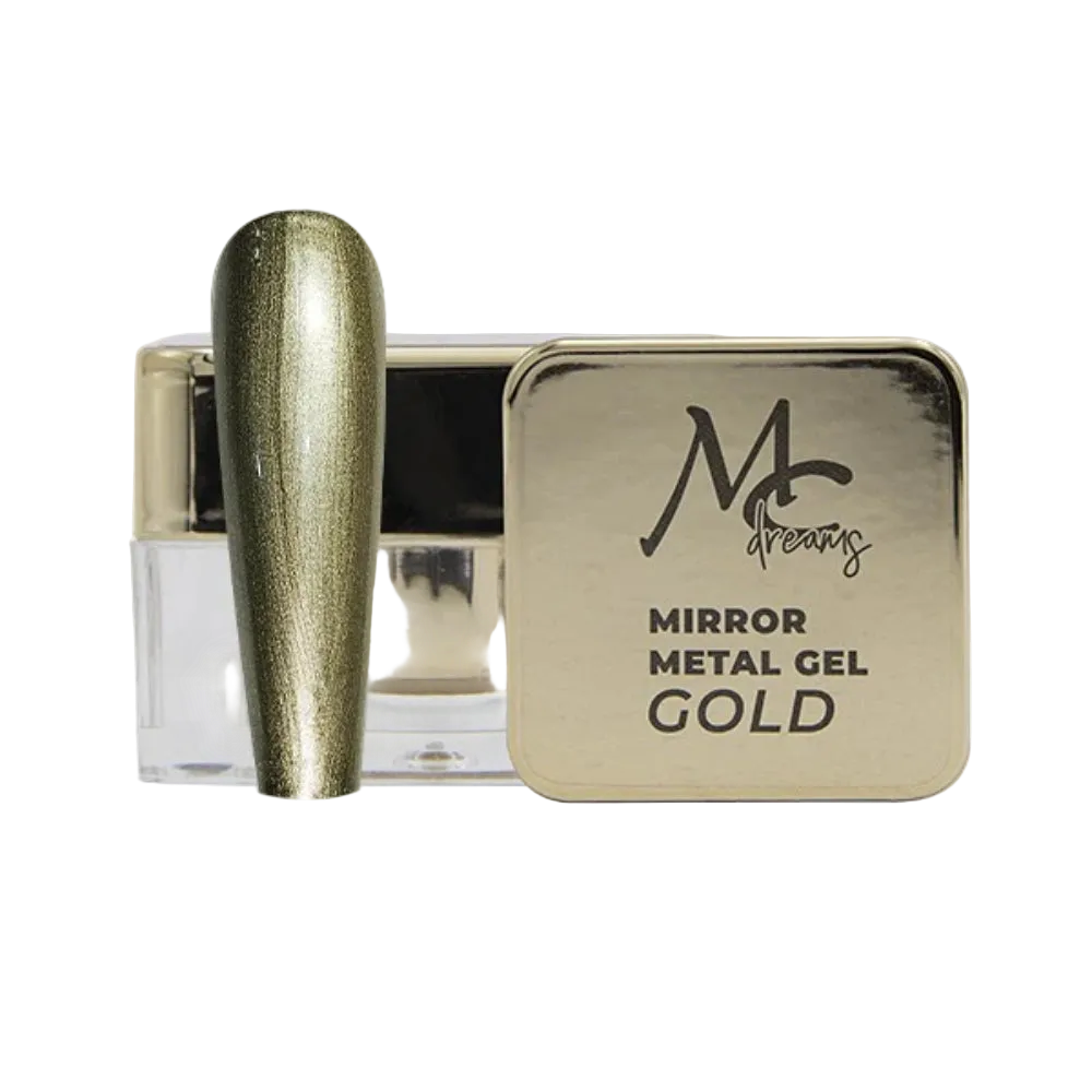 Gel Dreams Mirror Metal Silver y Gold 5ml MC Nails - Elegans Nails