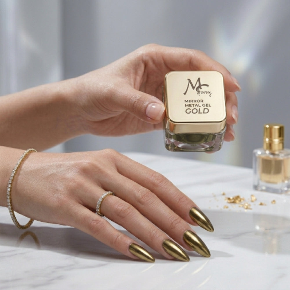 Gel Dreams Mirror Metal Silver y Gold 5ml MC Nails - Elegans Nails