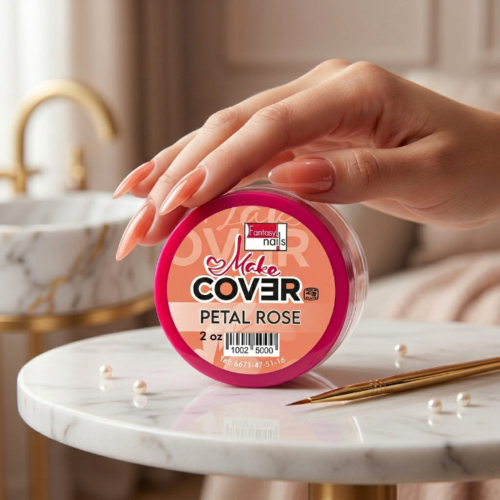 Uñas Acrilico Make Cover Petal Rose 2 oz Fantasy Nails - Acrílico - Elegans Nails