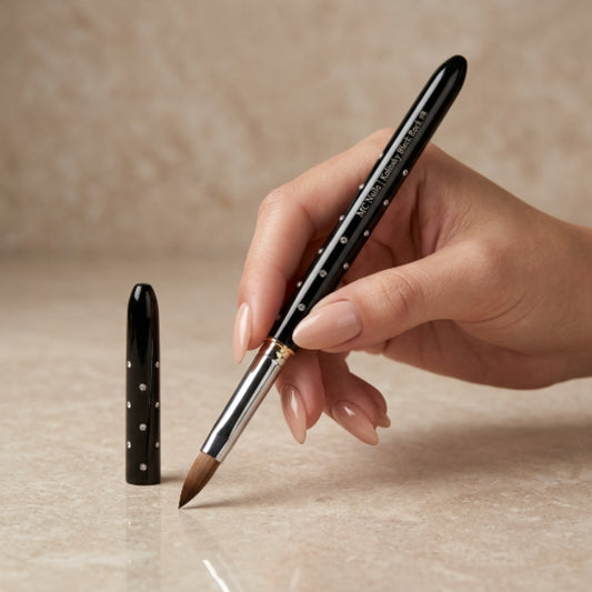 Pincel para Uñas Kolinsky BLACK ROCK #8 MC Nails - Pinceles - Elegans Nails