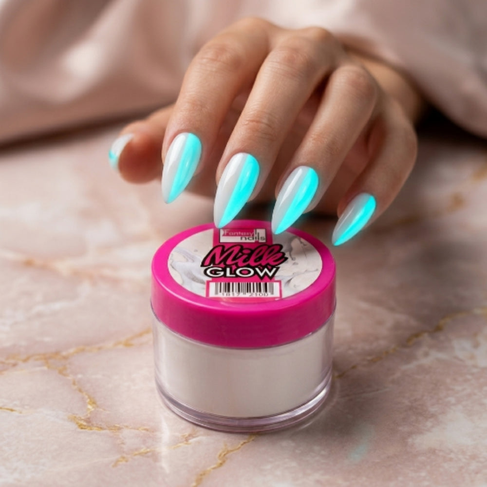 Acrílico Milk Glow Fantasy Nails 1 oz para Uñas Efecto Glow Lechoso - Acrílico - Elegans Nails