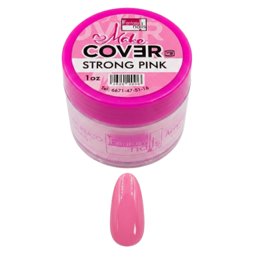 Acrílico Uñas Make Cover Strong Pink Fantasy Nails 1 oz Rosa Intenso - Acrílico - Elegans Nails
