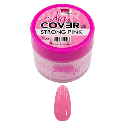 Acrílico Uñas Make Cover Strong Pink Fantasy Nails 1 oz Rosa Intenso - Acrílico - Elegans Nails