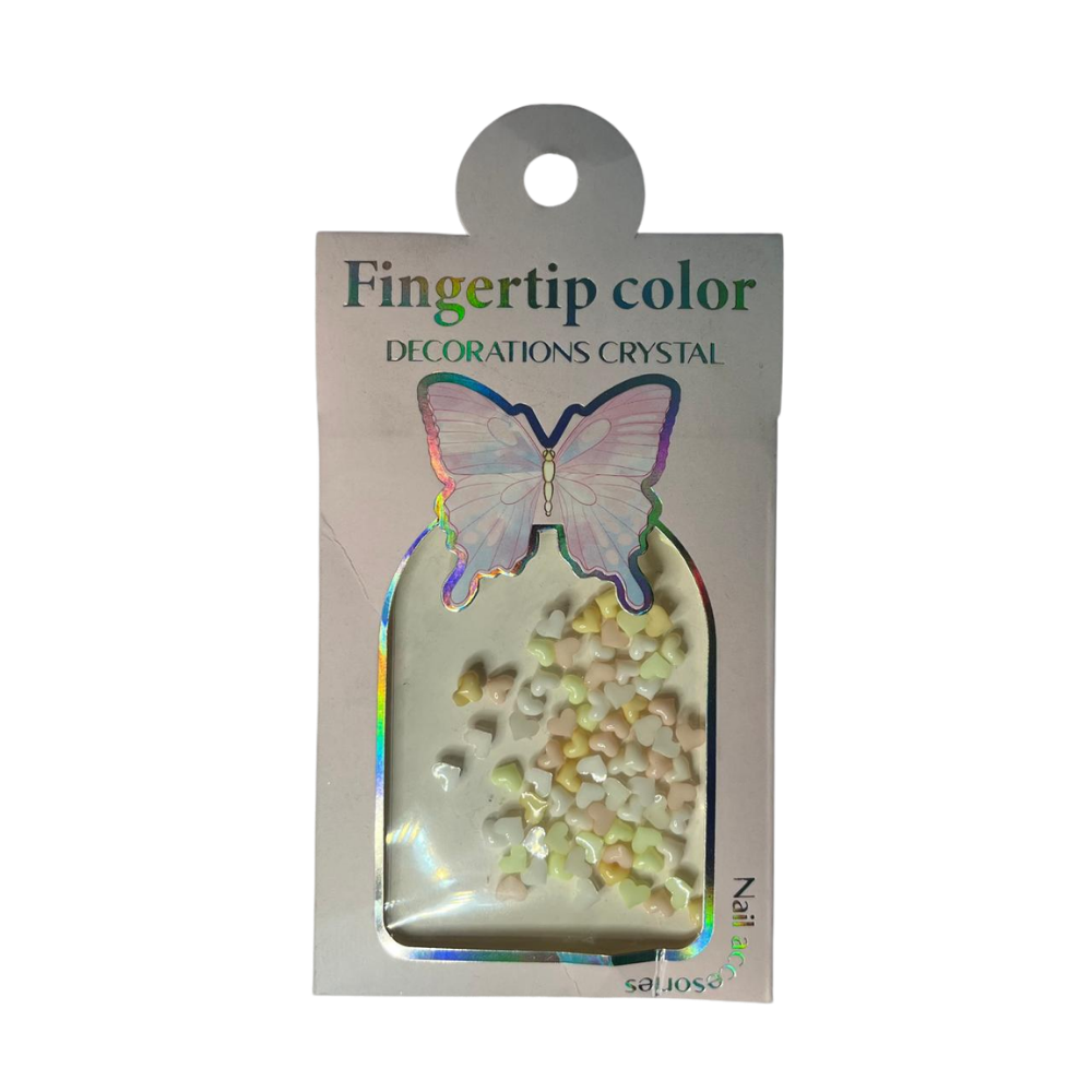 Corazones 3D Decorativos para Uñas - Decoraciones - Elegans Nails