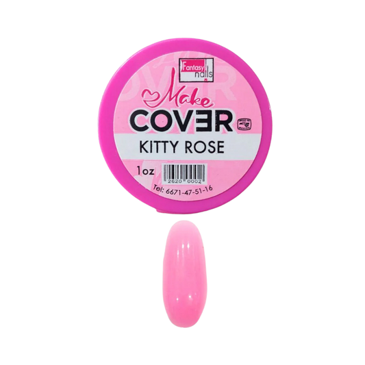 Acrílico Uñas Make Cover Kitty Rose Fantasy Nails 1 oz Rosa Suave - Acrílico - Elegans Nails