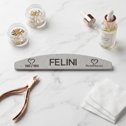 Lima Profesional Felini 150/150 para Uñas Acrílicas, Gel y Soft Gel - Limas - Elegans Nails