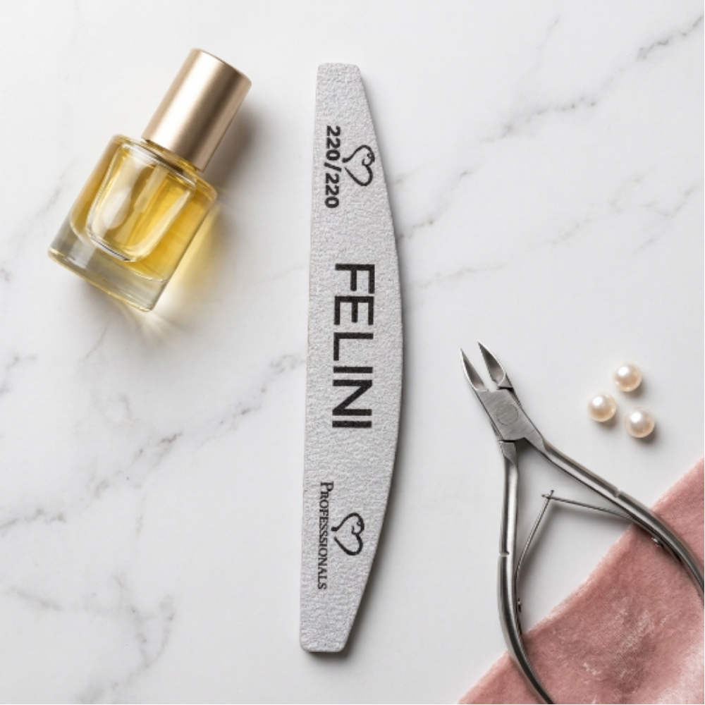Lima Profesional Felini 220/220 para Uñas Acrílicas, Gel y Soft Gel - Limas - Elegans Nails