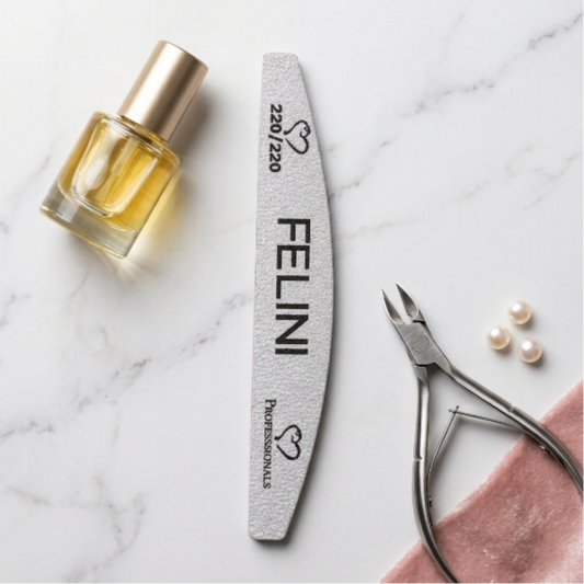 Lima Profesional Felini 220/220 para Uñas Acrílicas, Gel y Soft Gel - Limas - Elegans Nails