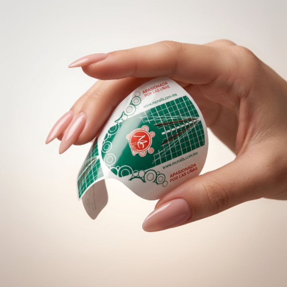 Rollo de forma escultural Chico 500 pz Verde MC Nails - Rollo Forma Escultural - Elegans Nails