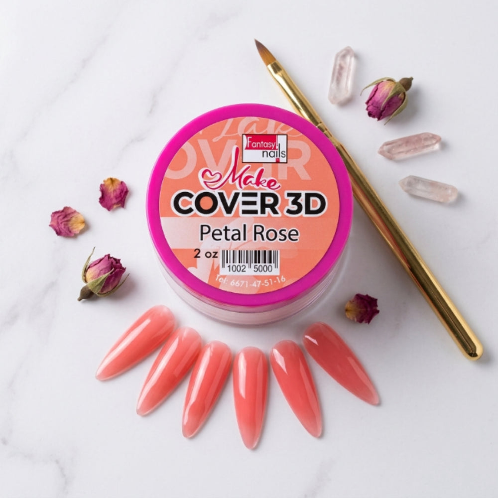 Uñas Acrilico Make Cover Petal Rose 2 oz Fantasy Nails - Acrílico - Elegans Nails