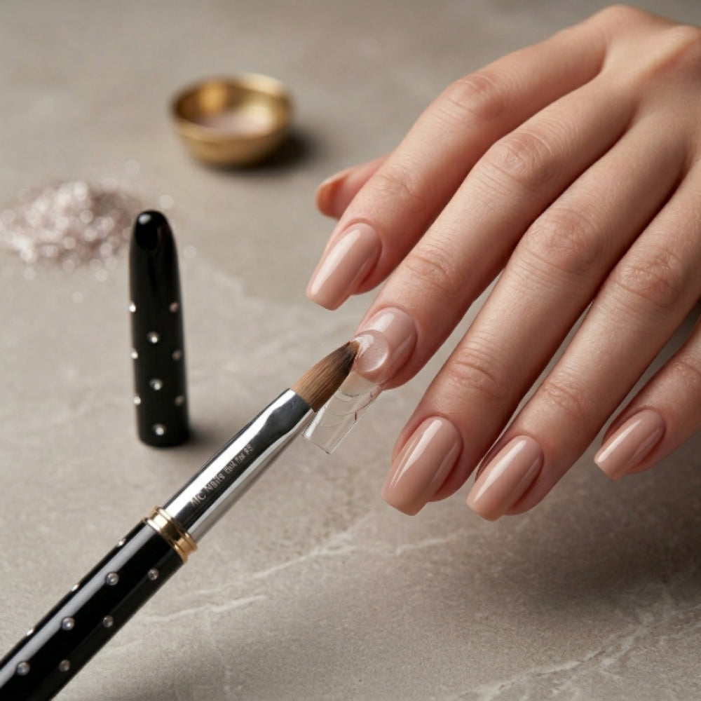 Pincel para Uñas Kolinsky BLACK ROCK #8 MC Nails - Pinceles - Elegans Nails