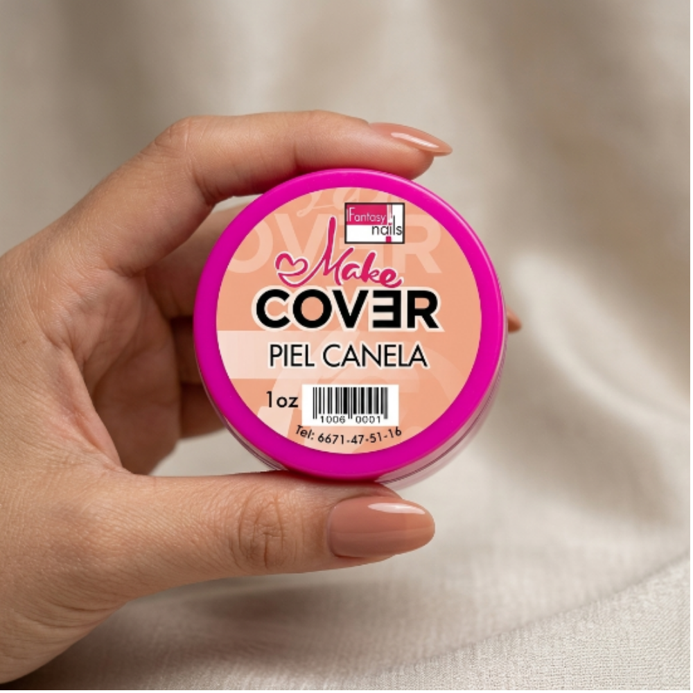 Acrílico Make Cover Piel Canela Fantasy Nails 1 oz para Uñas Tono Canela Nude - Acrílico - Elegans Nails
