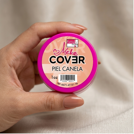 Acrílico Make Cover Piel Canela Fantasy Nails 1 oz para Uñas Tono Canela Nude - Acrílico - Elegans Nails