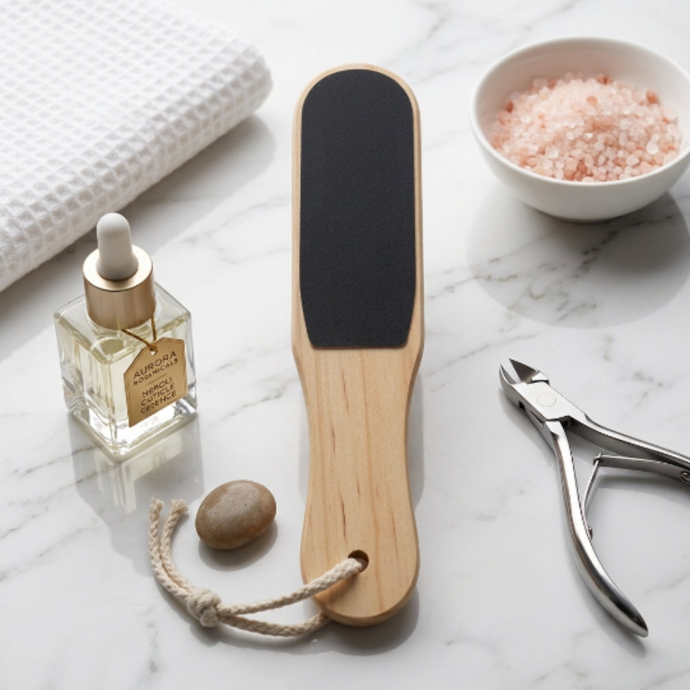 Lima para Pie Profesional de Madera Removedor de Callos y Durezas para Pedicure - Limas - Elegans Nails