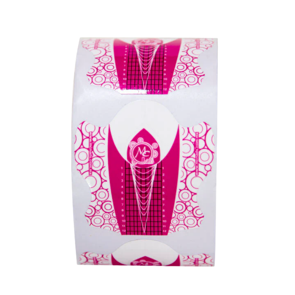 Rollo de forma escultural Grande 500 pz Rosa MC Nails - Rollo Forma Escultural - Elegans Nails