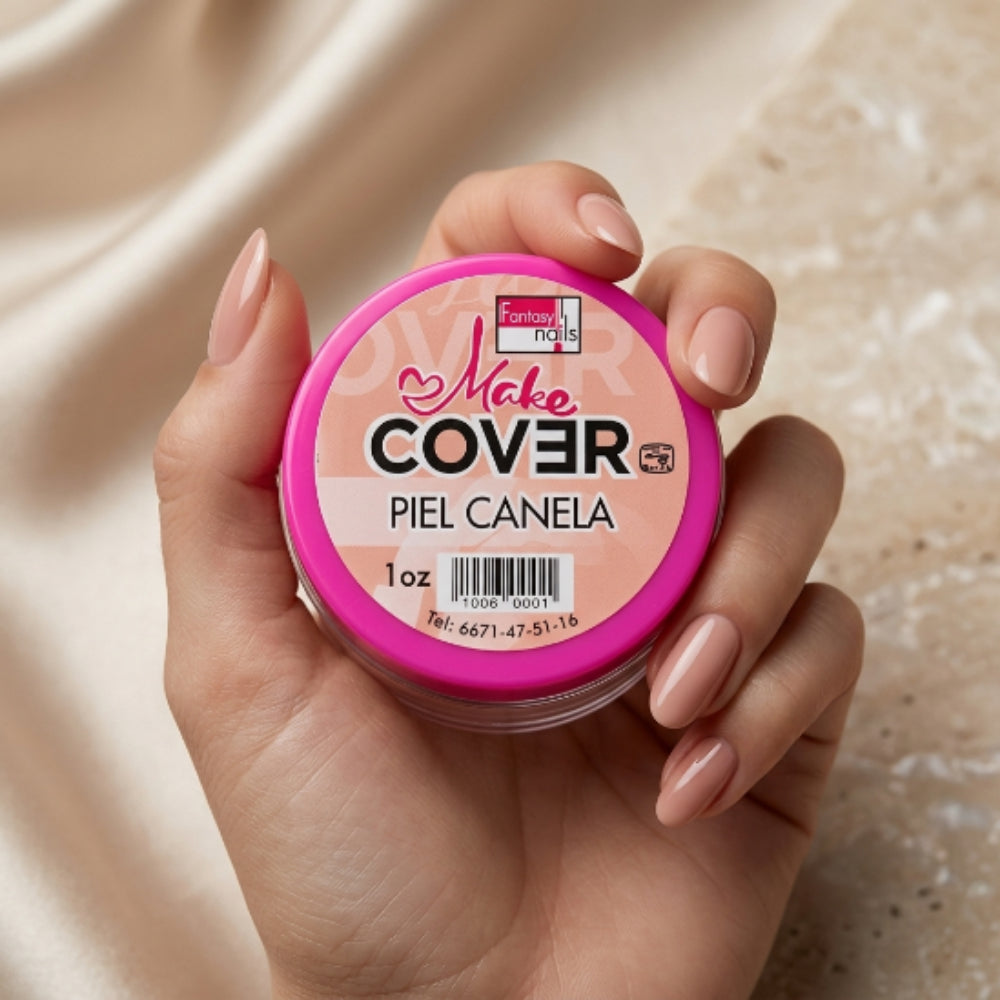 Acrílico Make Cover Piel Canela Fantasy Nails 1 oz para Uñas Tono Canela Nude - Acrílico - Elegans Nails